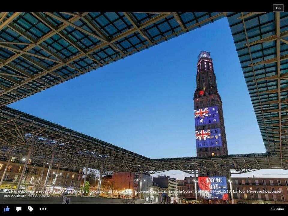 Tour Perret 16 éme étage unique 360 º Apartamento Amiens Exterior foto